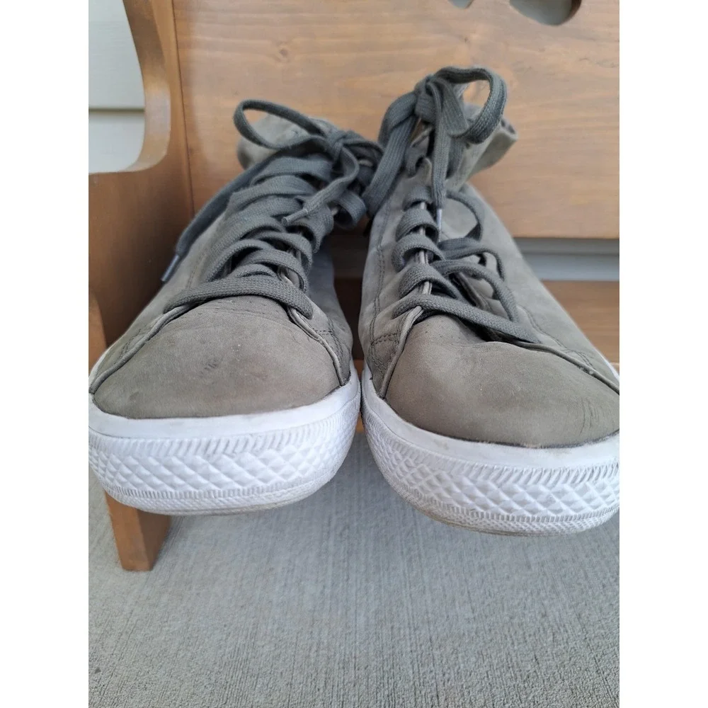 Converse Chuck Taylor All Star High-Top Olive Green Leather Sneakers M 12 W 14 - Picture 5 of 16